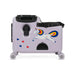 Sparkle unicorn ride-on kids suitcase in pink and white — RollyRider UAE